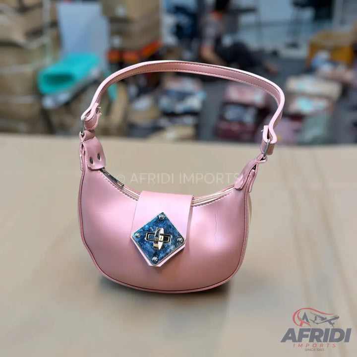 Pink Leather Handbag