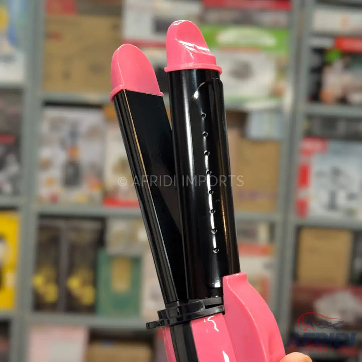 Riwa 2 in 1 Hair Curler & Straightener