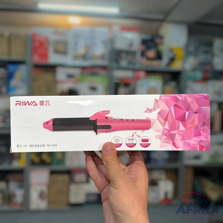 Riwa 2 in 1 Hair Curler & Straightener