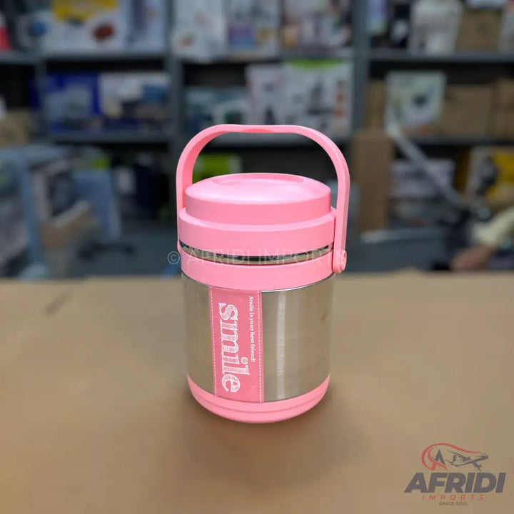 Smile 1.4L Stainless Steel Lunch Box