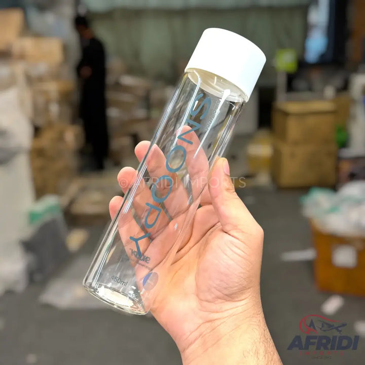 Snoopy - 450ml Glass Bottle - White (EF19-A)