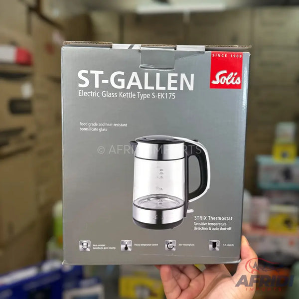 ST Gallen 1.7L Glass Kettle