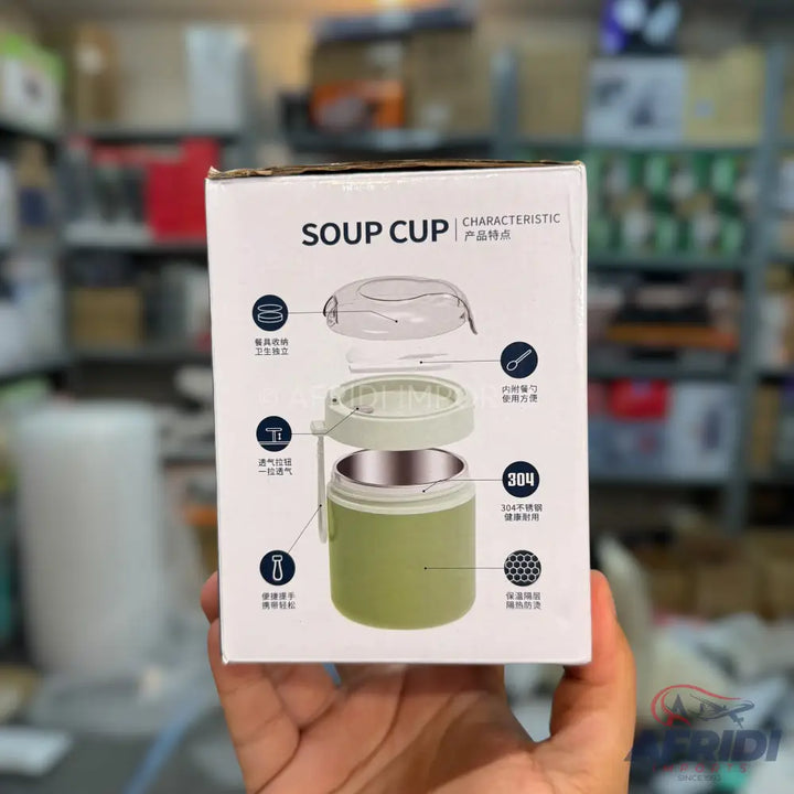 530ml Stainless Steel Soup Cup