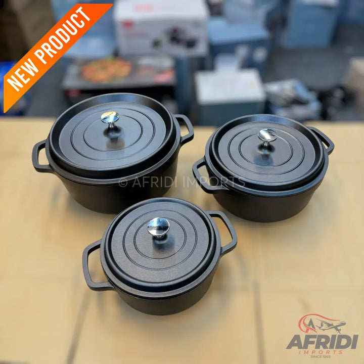 Uakeen 7pcs Cookware Set with Aluminum Lid