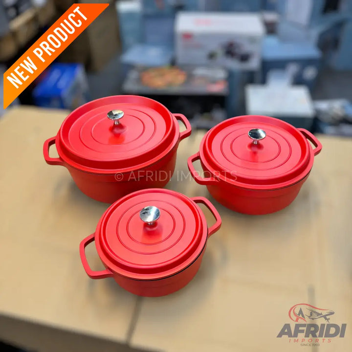 Uakeen 7pcs Cookware Set with Aluminum Lid