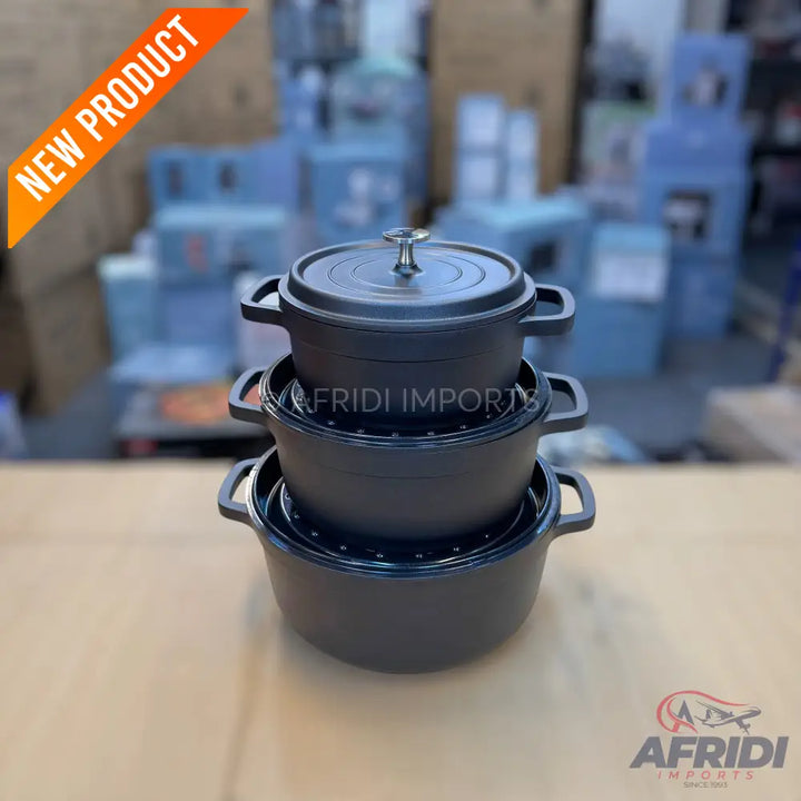 Uakeen 7pcs Cookware Set with Aluminum Lid
