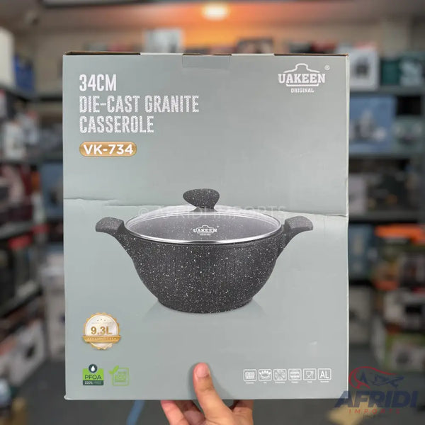 Uakeen 9.3L Die Cast Granite Casserole German Lot