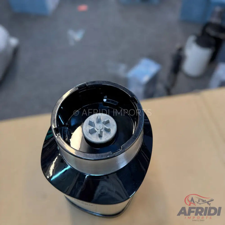 Black blender base with a six-point drive coupling.
