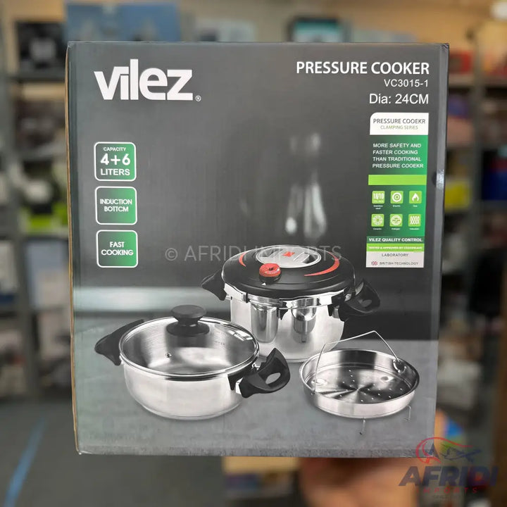 Vilez 24cm 4 + 6L Pressure Cooker