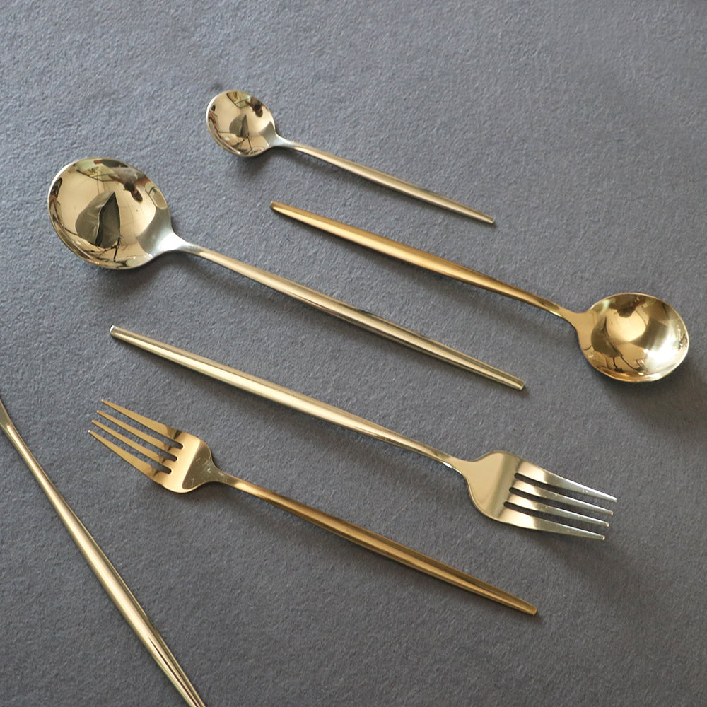 Golden tableware outlet