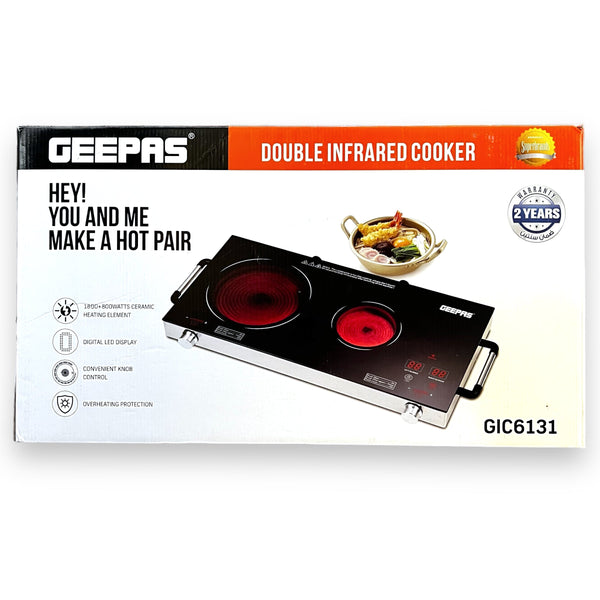 Geepas Double Burner Infrared Cooker GIC6131